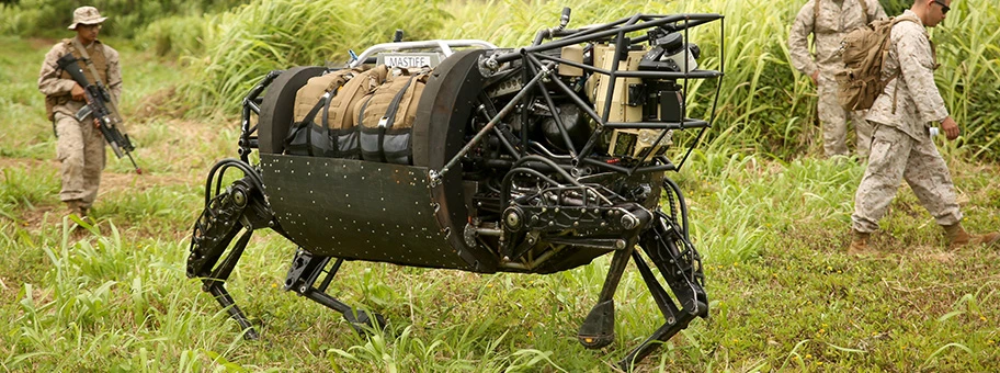 Militärroboter LS3 der US-Armee im Testeinsatz.