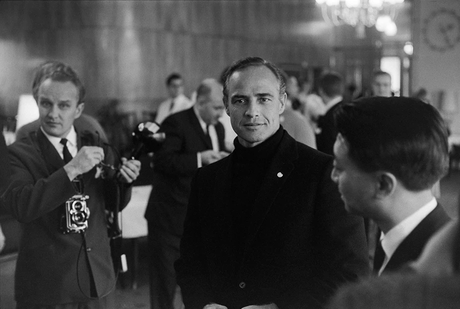 Marlon Brando während seines Besuchs in Finnland, Oktober 1967.