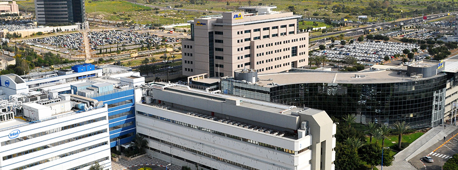 Firmengebäude des israelischen Rüstungsunternehmens Elbit Systems im Matam Hi-Tech Park in Haifa.
