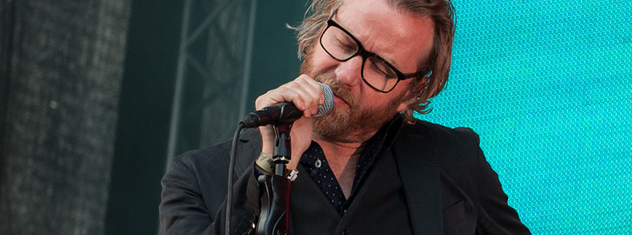 Matt Berninger von der Indieband «The National» in Göteburg, Schweden, August 2014.