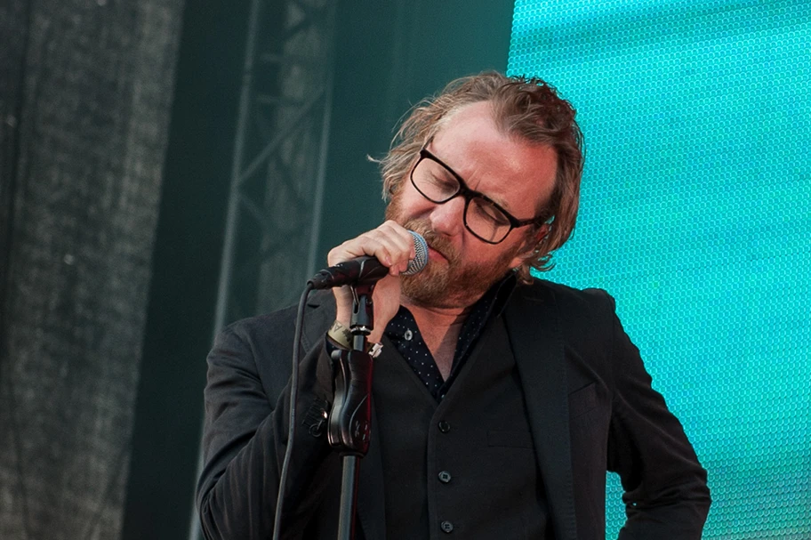 Matt Berninger von der Indieband «The National» in Göteburg, Schweden, August 2014.