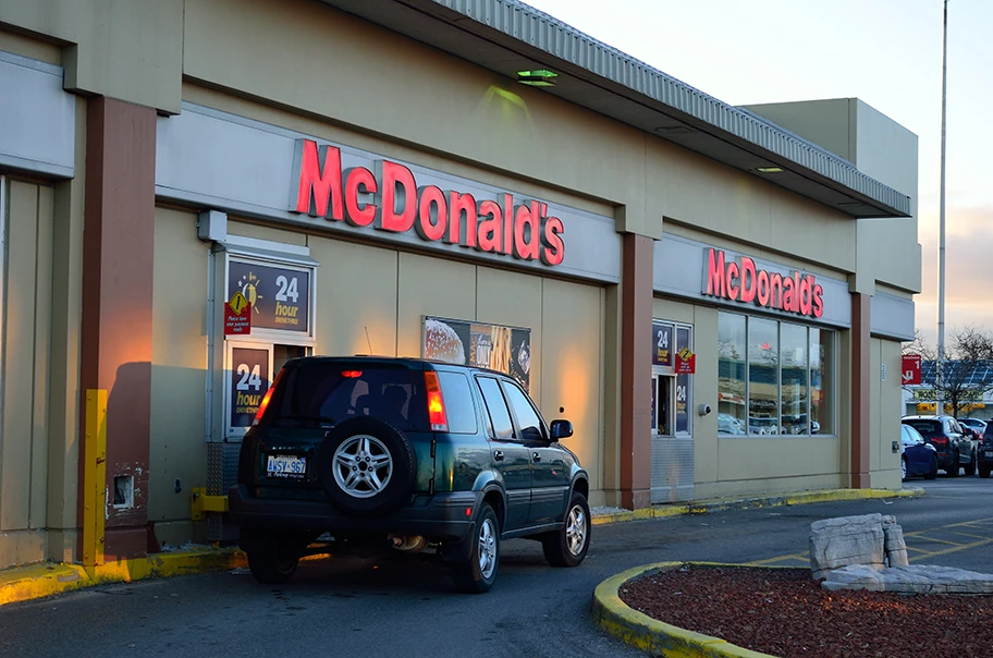 McDonald's drive thru in Markham, Nordamerika.