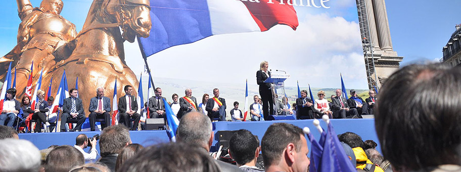 Treffen der Front National am 1. Mai 2012 in Paris.