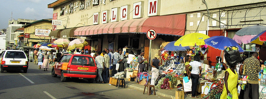 Melcom Markt in der ghanaischen Hauptstadt Accra.