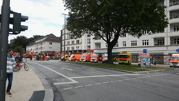 Messerattacke am 28. Juli 2017 im Hamburger Stadtteil Barmbek.