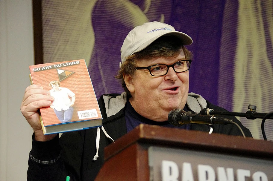 Michael Moore in New York City bei einer Buchpräsentation am 13. September 2011.