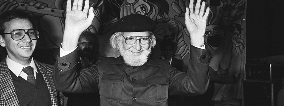 Ernesto Cardenal, Kulturminister von Nicaragua, September 1983.