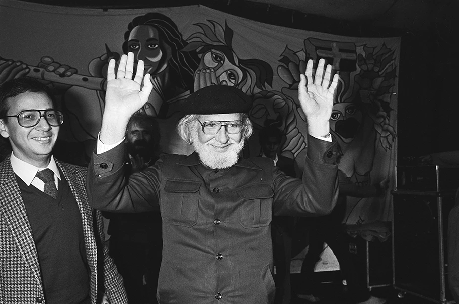 Ernesto Cardenal, Kulturminister von Nicaragua, September 1983.