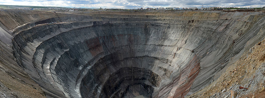 Mine in Jakutien, Juni 2014.