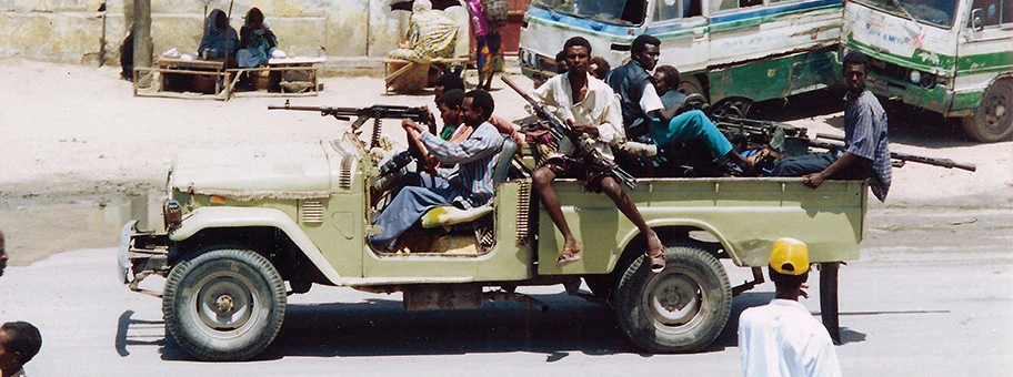 Mogadischu während des Uno-Einsatzes, 1992.