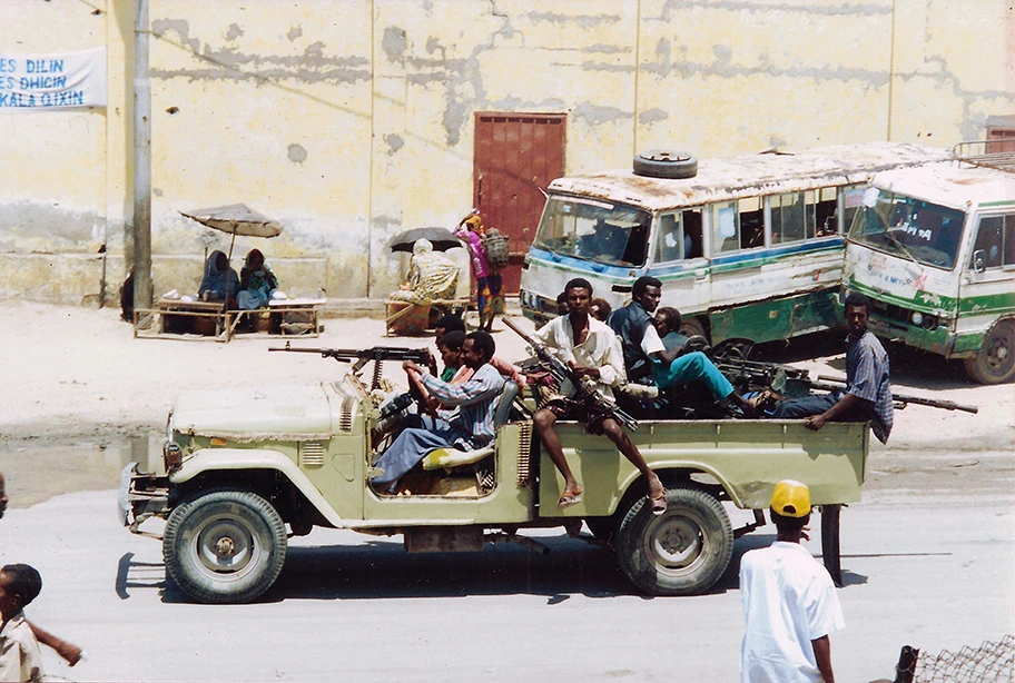 Mogadischu während des Uno-Einsatzes, 1992.