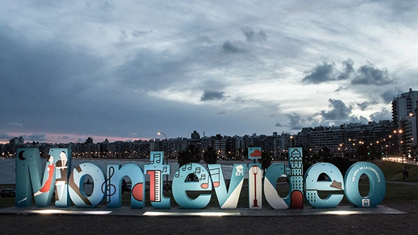 Strand von Montevideo, Hauptstadt von Uruguay.