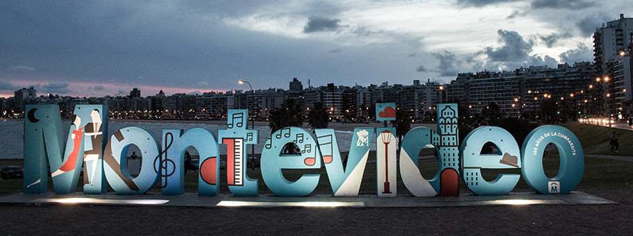 Strand von Montevideo, Hauptstadt von Uruguay.