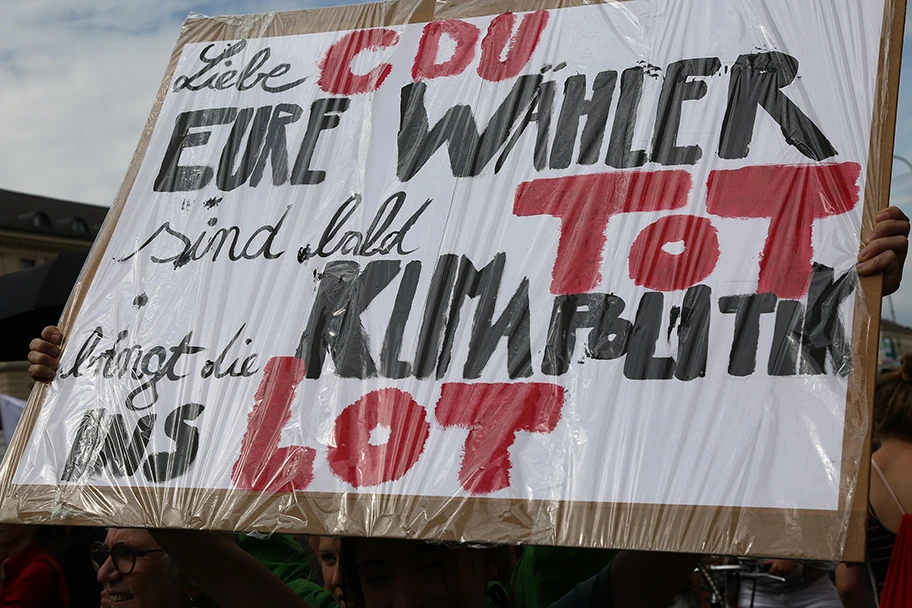 Fridays For Future Demonstration in München, Juli 2019.