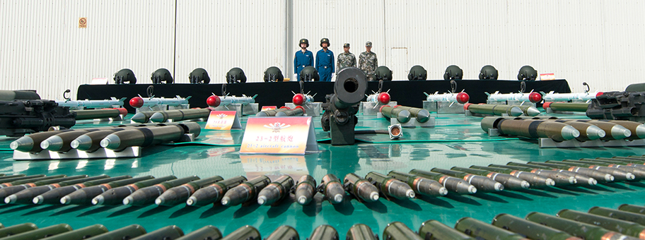 Chinesischer Militärposten in der Nähe von Peking.