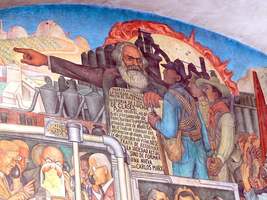 Mexico City - Mural von Diego Rivera.