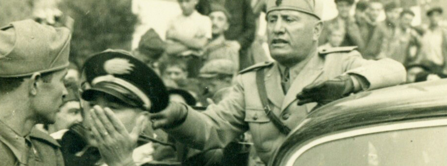 Besuch von Benito Mussolini in Aidussina am 9.