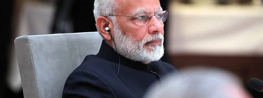 Narendra Modi, amtierender Premierminister Indiens, Juli 2017.