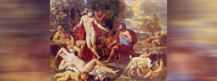 Dient, als Fototapete von Kants Appartement, in vielen Filmszenen als Bildhintergrund: Das Gemälde Midas und Bacchus von Nicolas Poussin (nach 1624, Alte Pinakothek München).