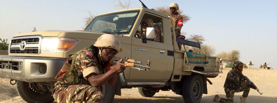 Die nigerianische Armee bei einer Übung für den Kampf gegen Boko Haram am 28.