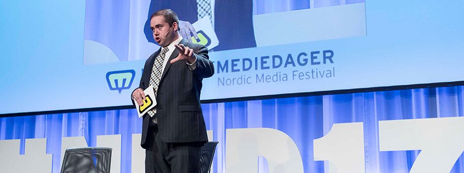 Breitbart News Moderator Matthew Boyle in Norwegen, Mai 2017.