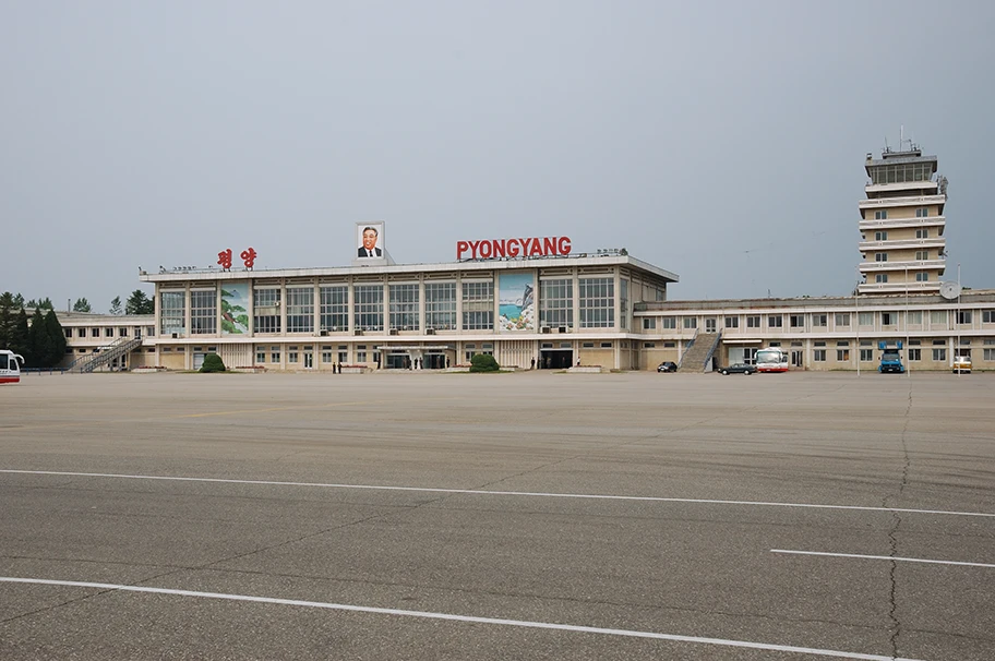 Flughafen von Pjöngjang in Nordkorea.