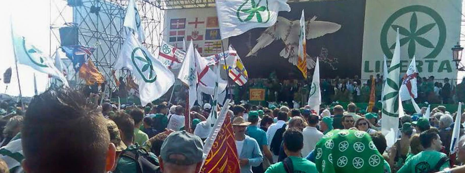 Lega Nord Veranstaltung in Venedig.