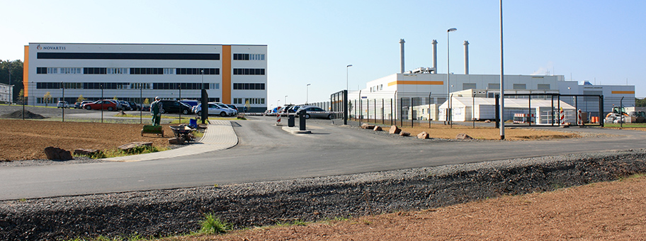 Novartis-Standort in Görzhausen, Deutschland.
