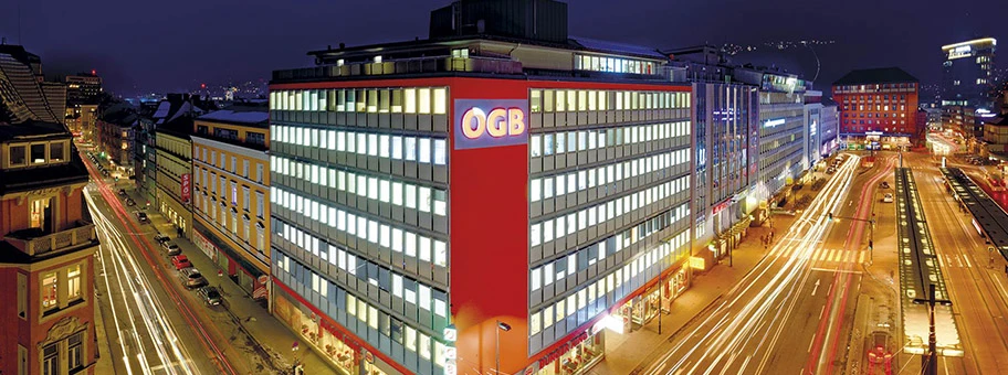 Gebäude des ÖGB Tirol in Innsbruck.