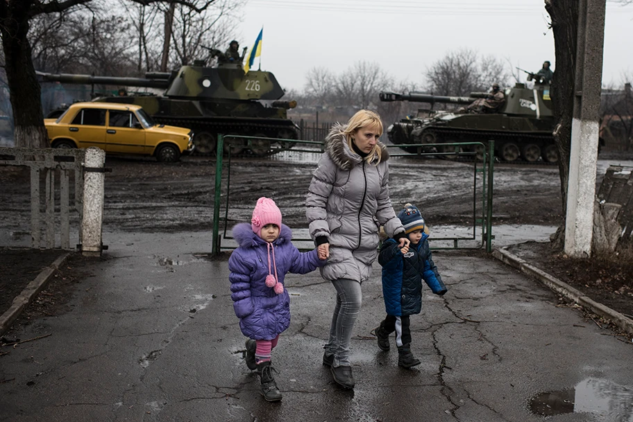 Donbass, 4. März 2015.