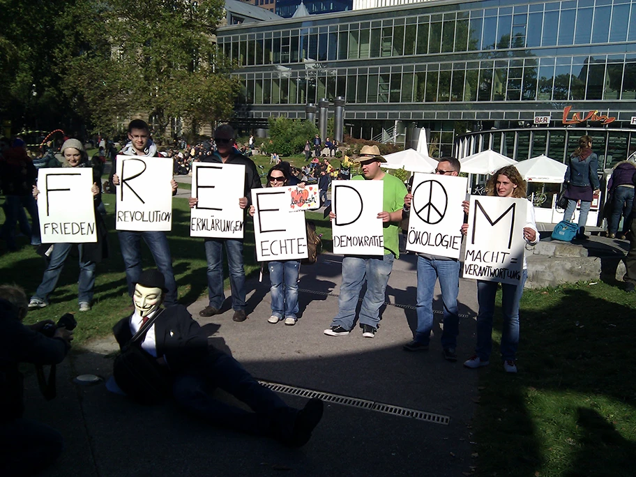 Occupy Frankfurt.