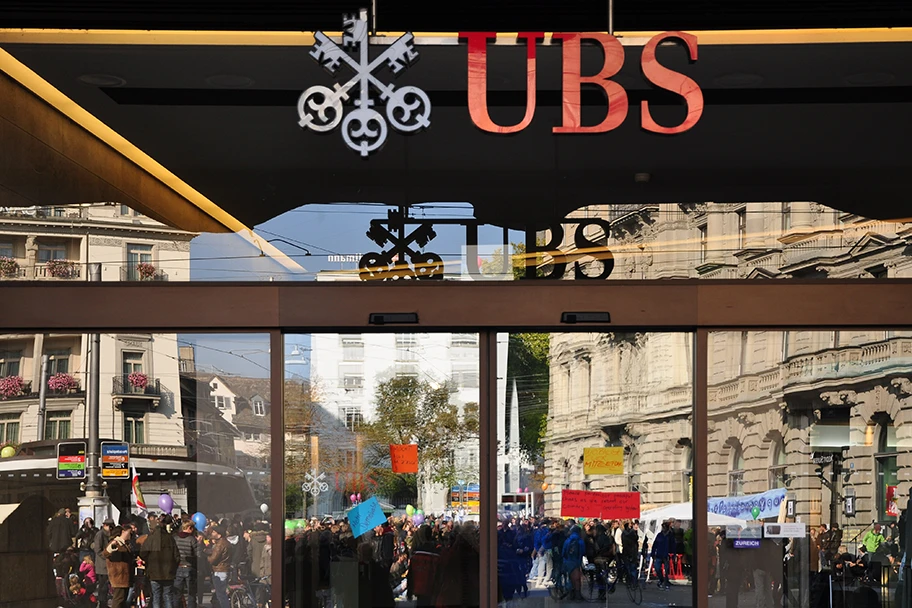 UBS-Filiale am Paradeplatz in Zürich.