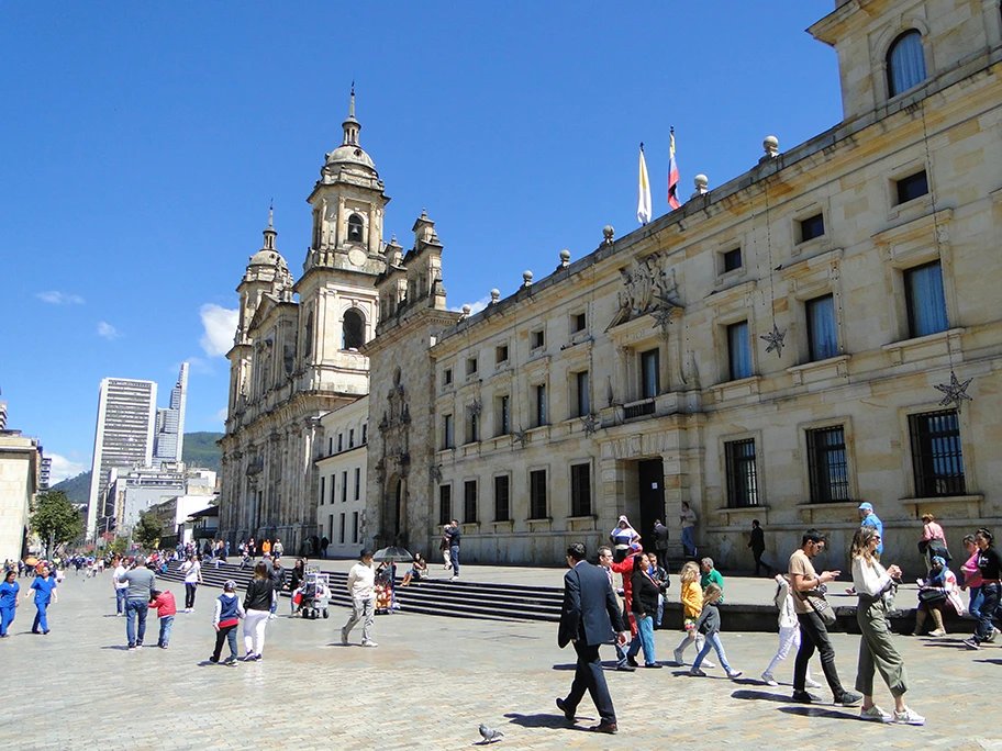 Der Bolivar Platz in Bogotá.