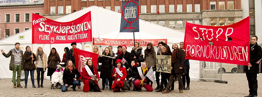 Demo zum Frauenkampftag in Oslo, Dänemark.