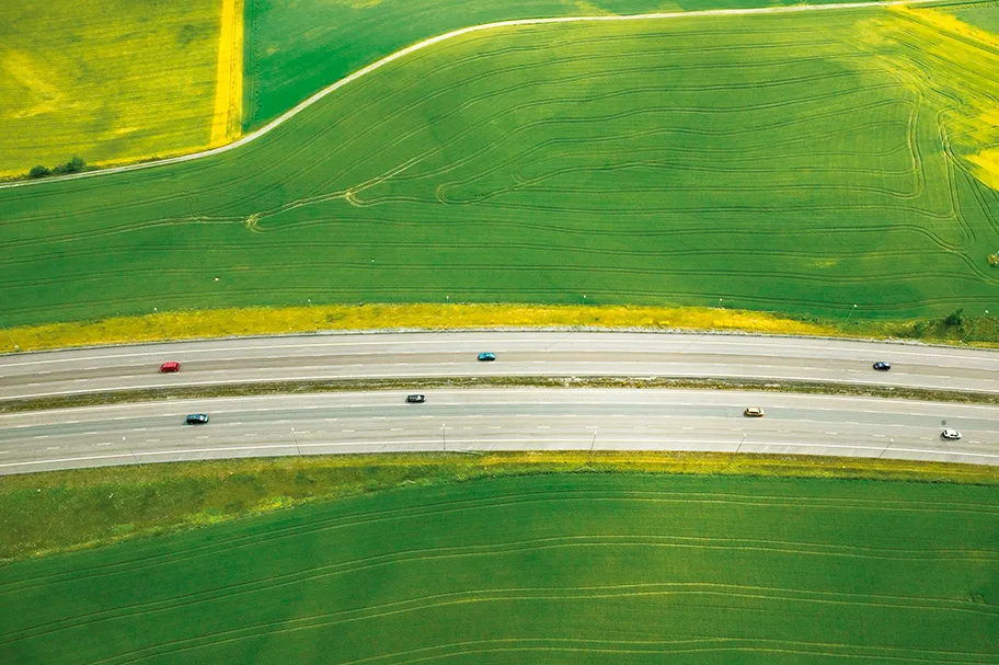 Strasse in Norwegen.