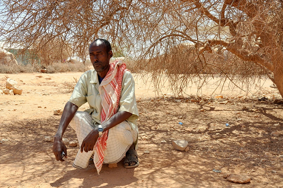 Hirsi Farah Ali aus Waridaad in Somalia beklagt sich über den ausbleibenden Regen.