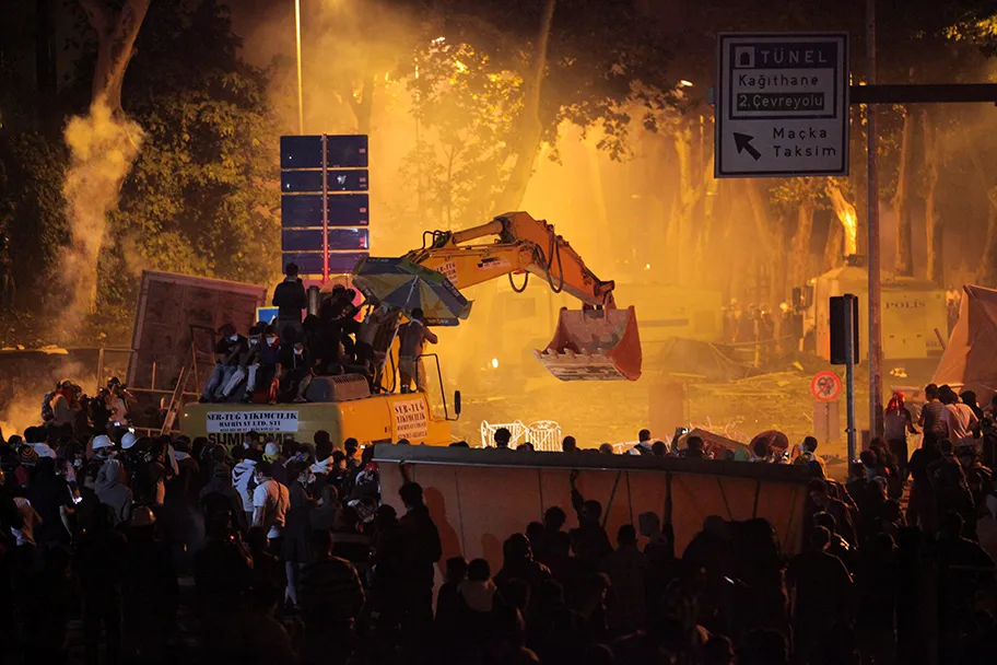 Gezi-Park Proteste am 30. Dezember 2013.