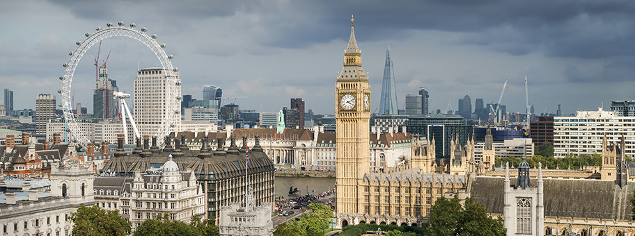 Big Ben und Westminster, Sitz des britischen Parlaments.