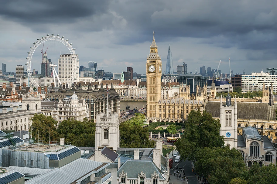 Big Ben und Westminster, Sitz des britischen Parlaments.