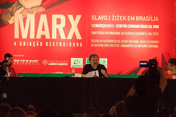 Slavoj Žižek in Brasilien, März 2013.