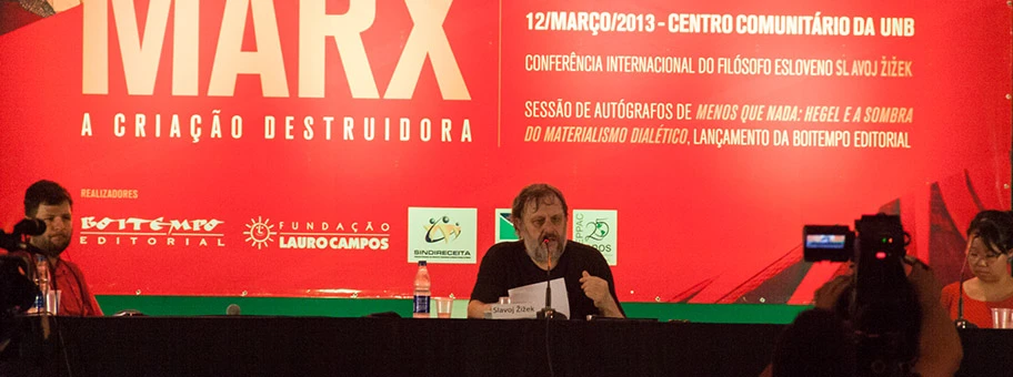 Slavoj Žižek in Brasilien, März 2013.