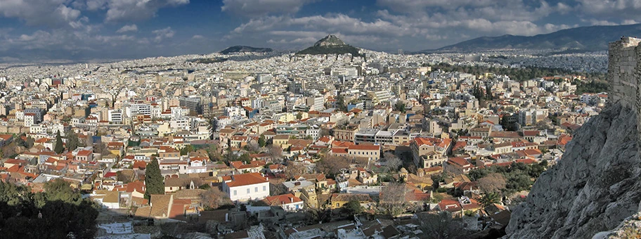 Blick über Athen.