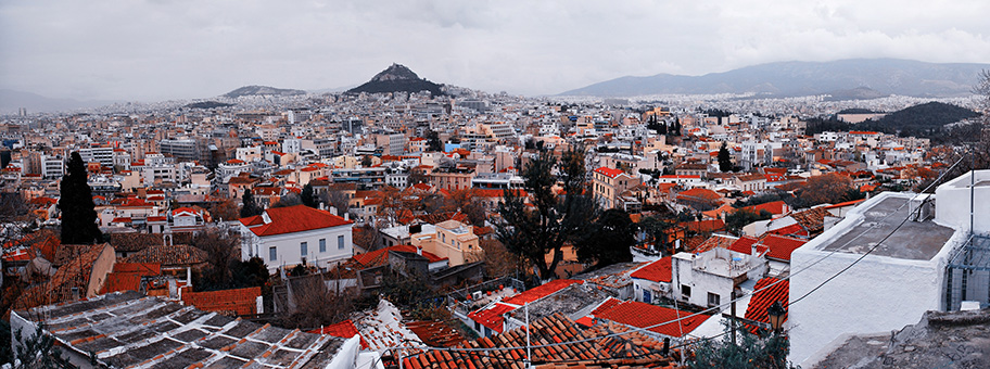 Panoramablick auf die Hauptstadt Griechenlands.
