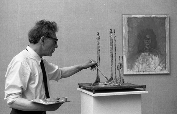 Alberto Giacometti in Venedig, 1962.