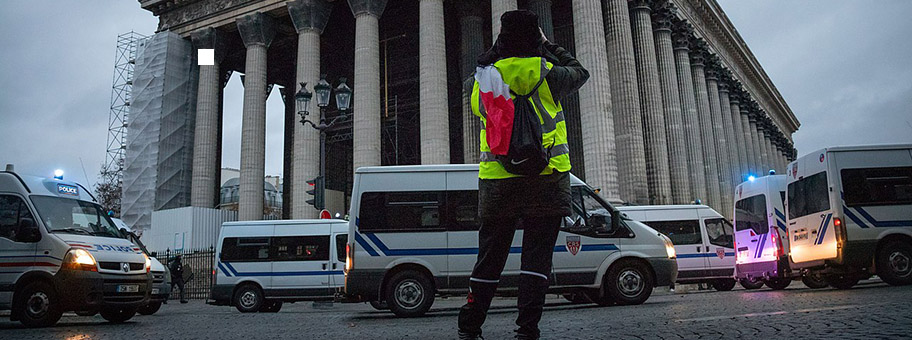 Paris, 8. Dezember 2018 - Gilets jaunes
