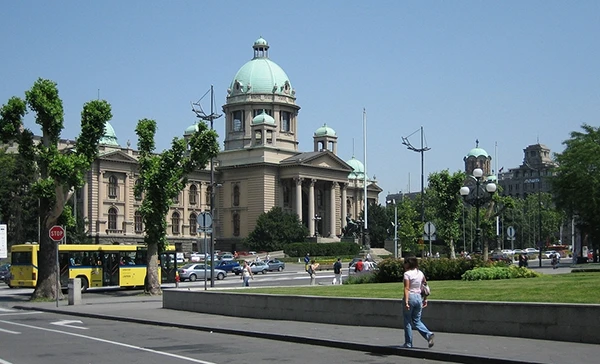 Das Parlament in Belgrad, die Skupština.