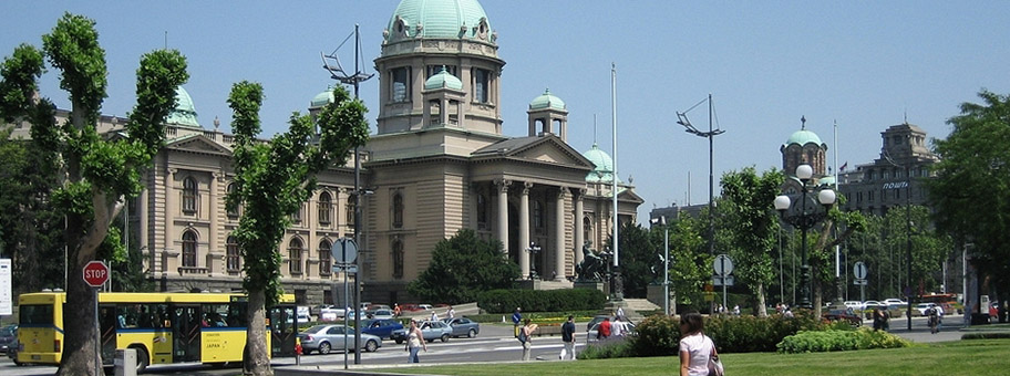 Das Parlament in Belgrad, die Skupština.
