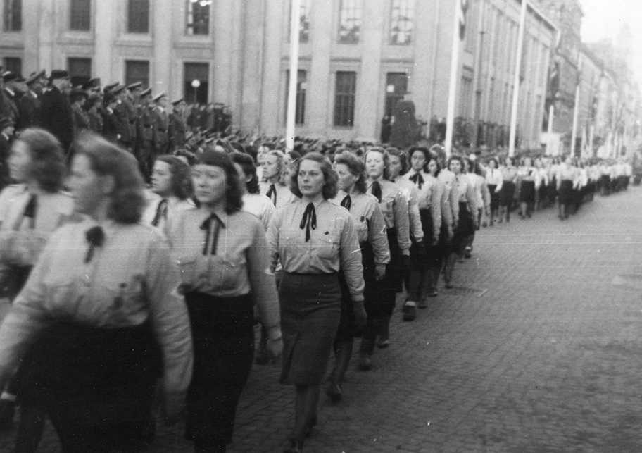 Parteitag der Faschistischen Partei Norwegens (NS) in Oslo, September 1942