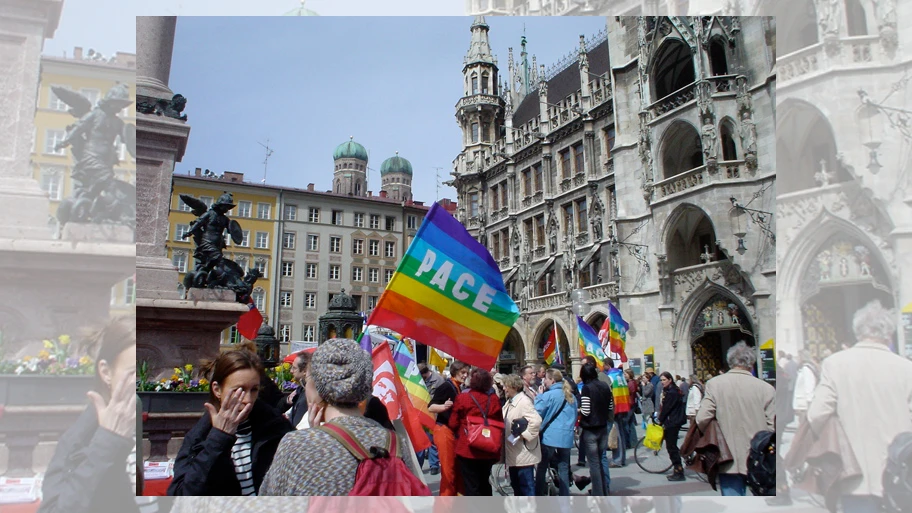 Ostermarsch in München am 31. März 2018.