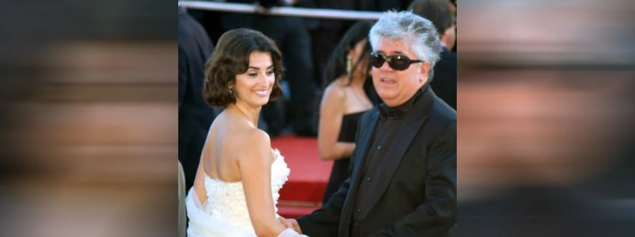 Penélope Cruz und Pedro Almodovar bei der Präsentation ihres Filmes „Volver” in Cannes, 2006.